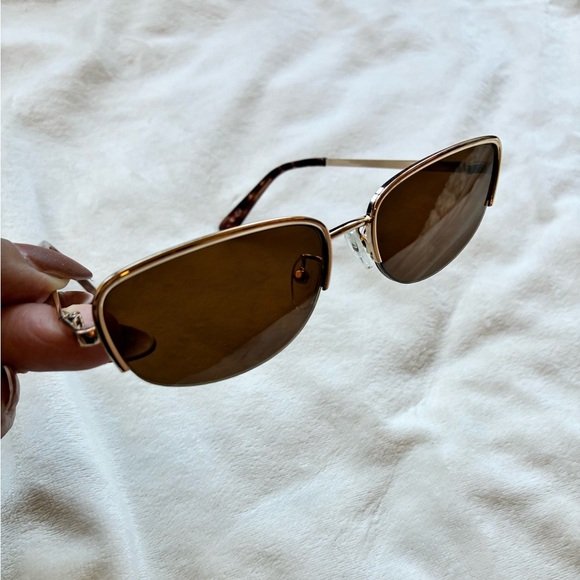 Aldo Gold Sunglasses with Brown Lenses - Picture 1 of 6